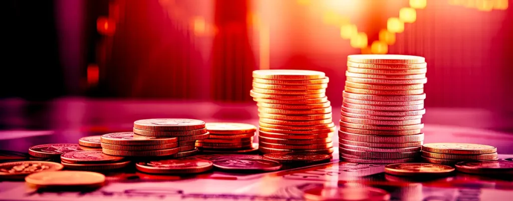 coins chart cash management wide