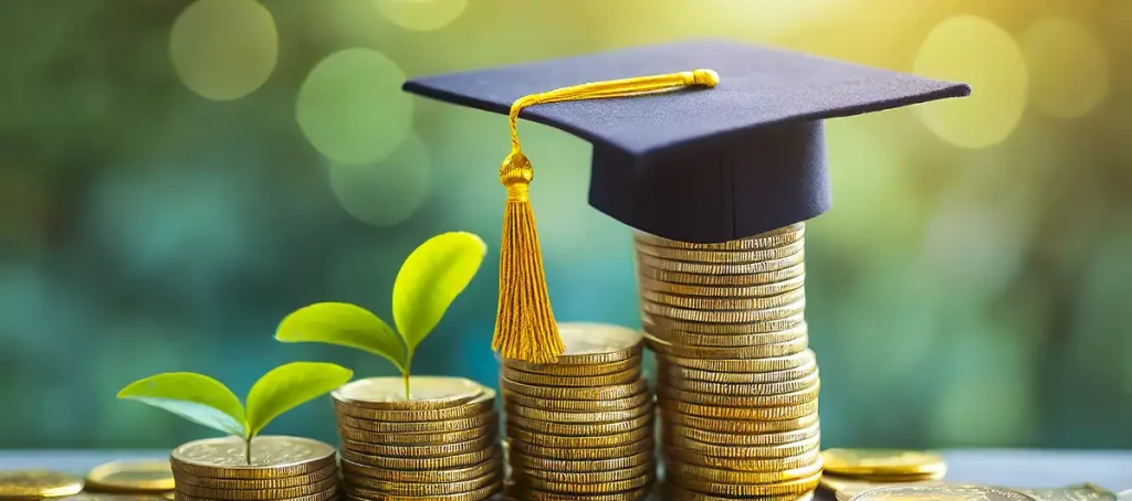 graduation cap coins 529 plan wide